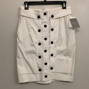 NWT Anthropologie white skirt, with pockets